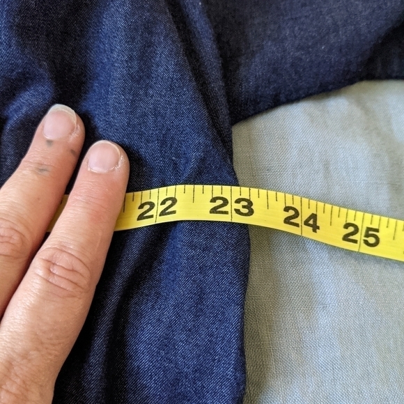 DENIM Shark Bite Shawl Collar Jacket S - Picture 10 of 14